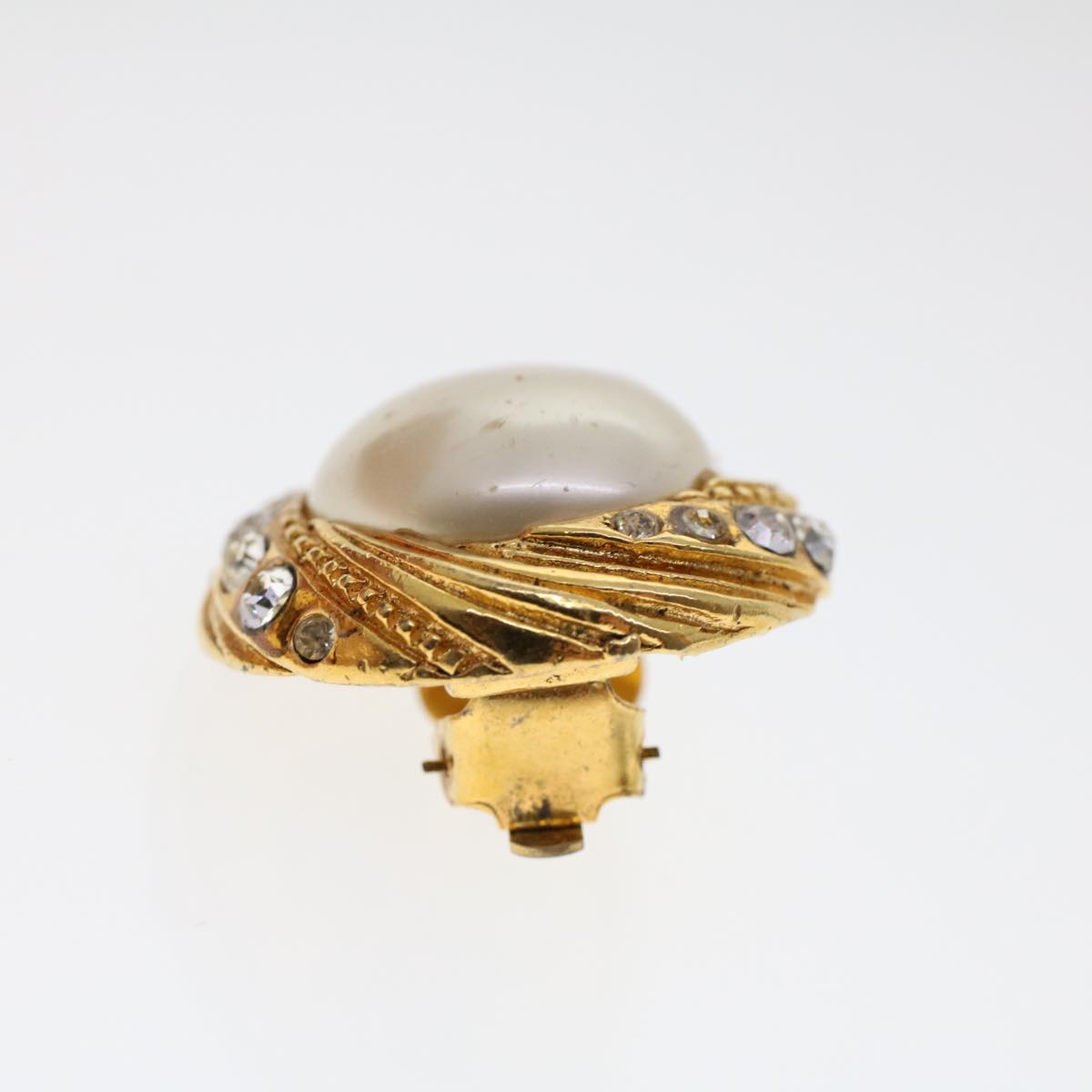 CHANEL Earring Gold Tone CC ar9890B