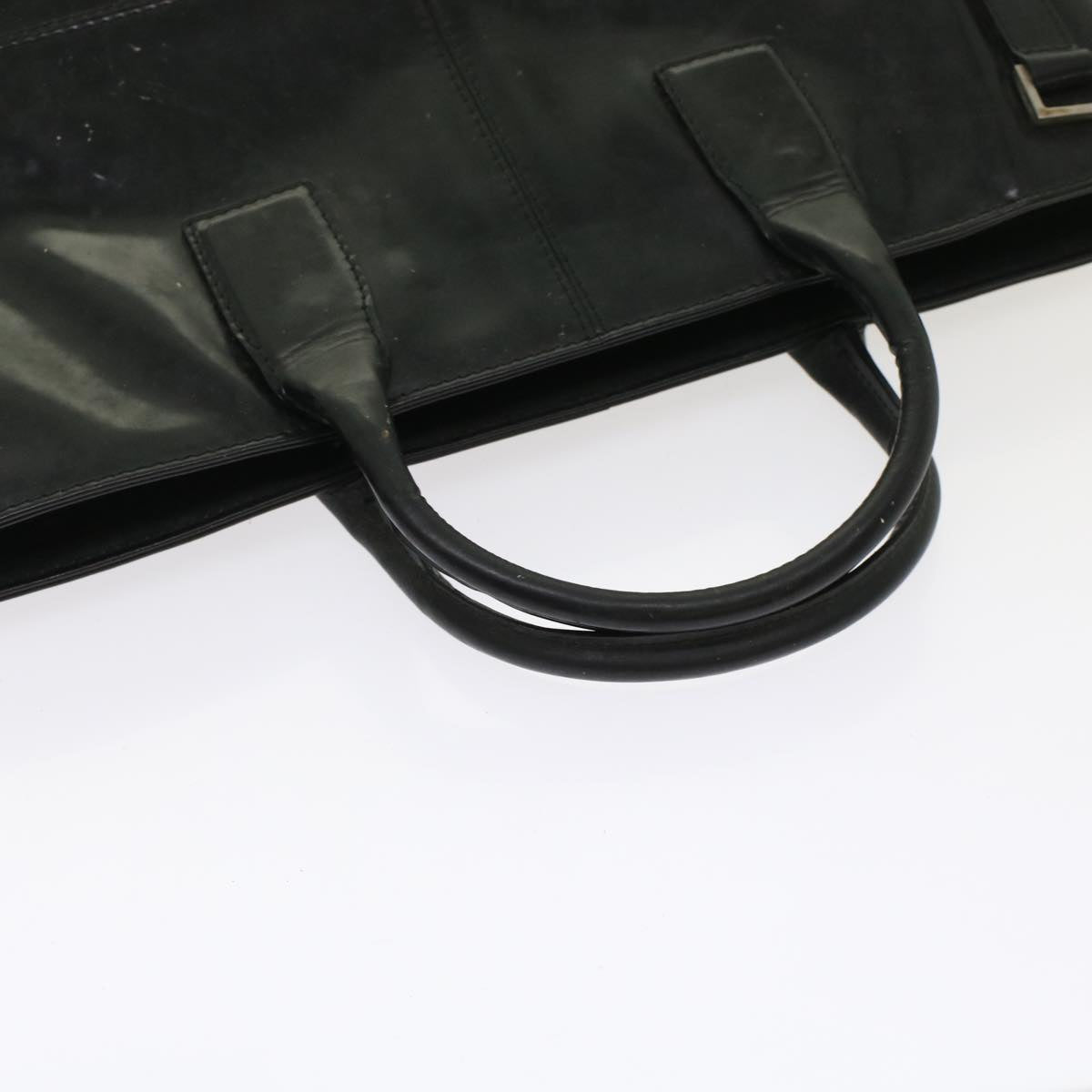 FENDI Pecan Macadam Canvas Hand Bag Garment Cover 3Set Brown Black ar9900B