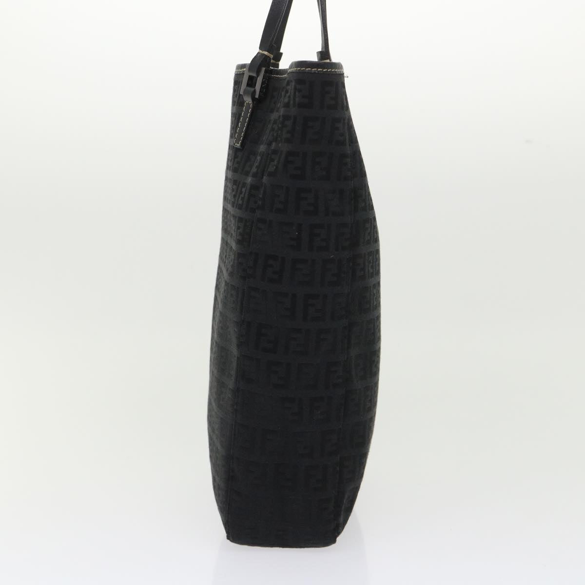 FENDI Zucchino Canvas Tote Bag Black ar9954