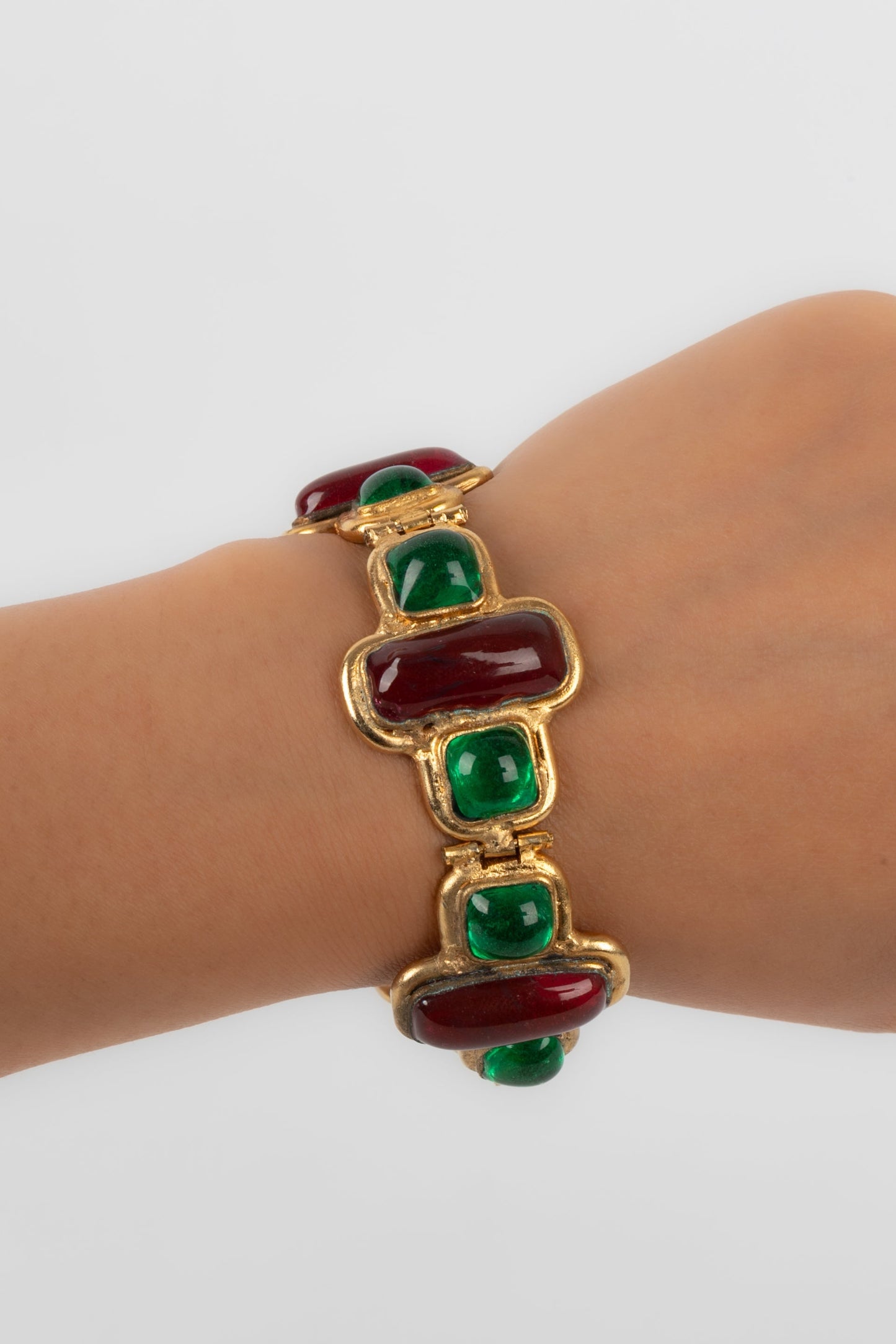 Bracelet en pÃ¢te de verre Chanel