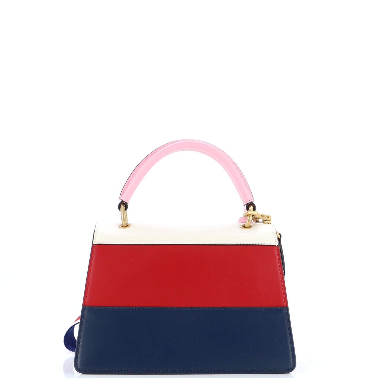 Queen Margaret Top Handle Bag Colorblock Leather Small