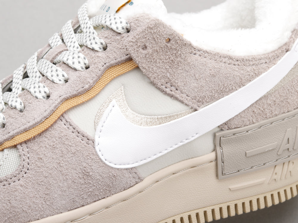 GLM - AF1 Shadow gray and white deconstructed plus velvet