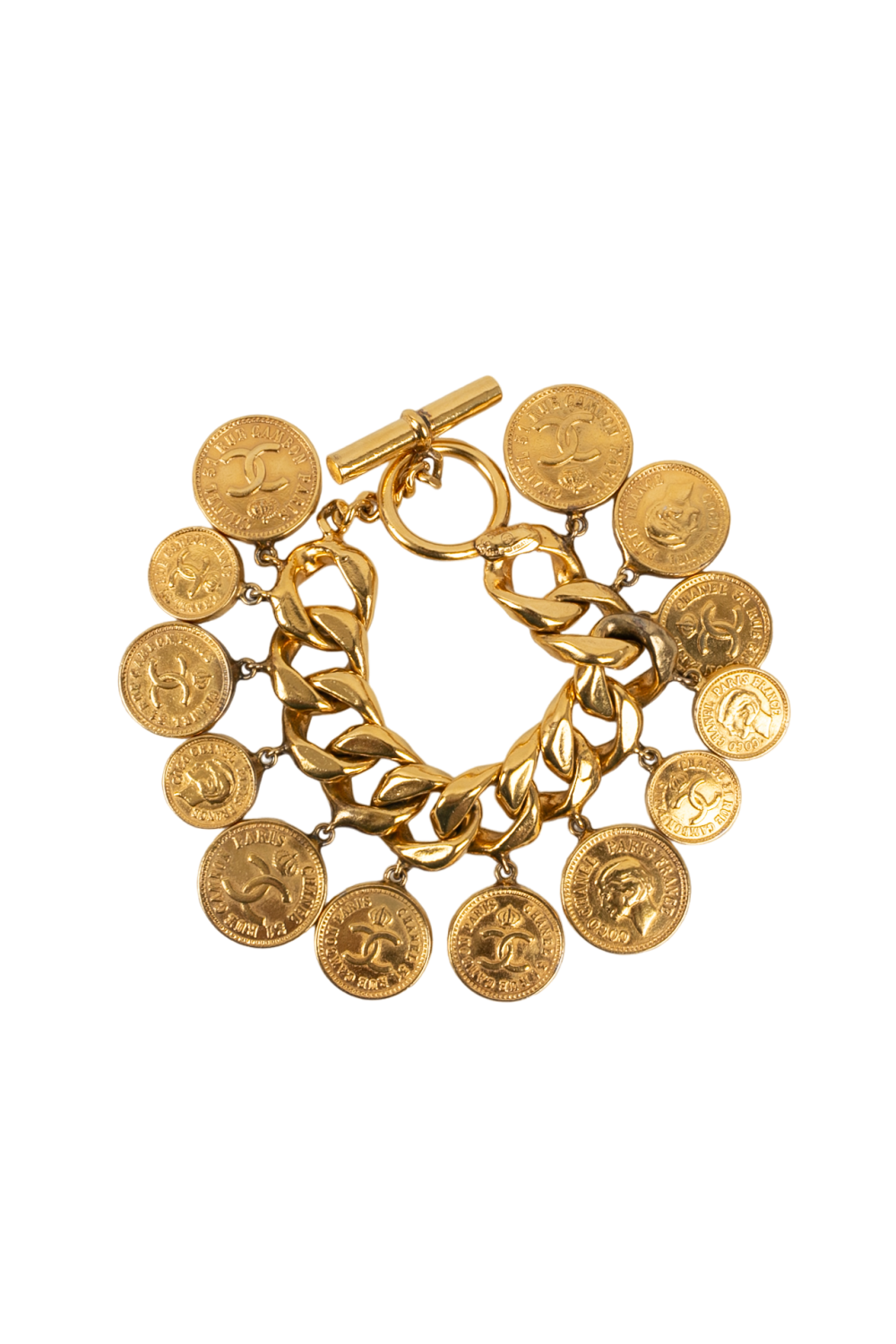 Bracelet dorÃ© Chanel Haute Couture