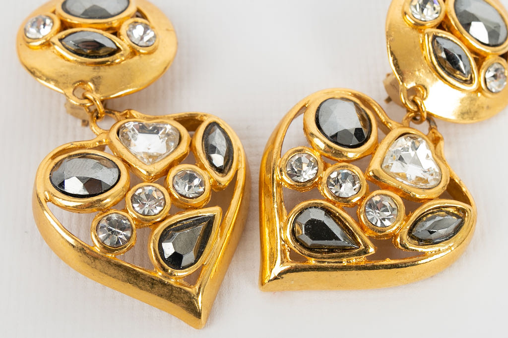 Boucles d'oreilles pavÃƒÆ’Ã‚Â©es de strass