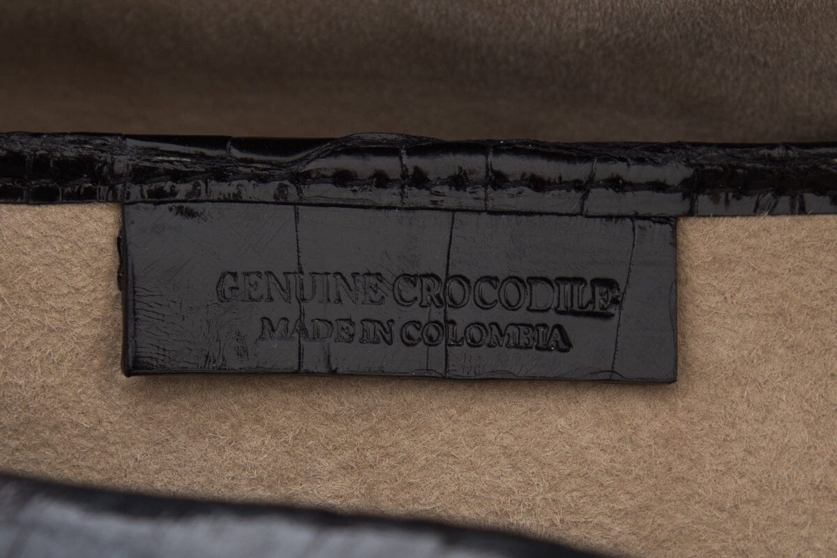 Nancy Gonzalez Black Crocodile Tote