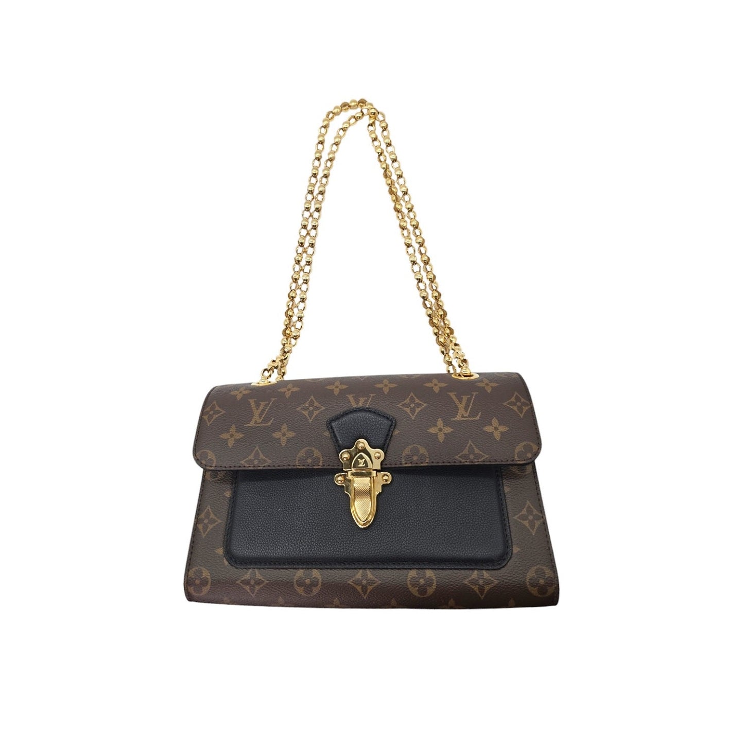 Louis Vuitton Black Monogram Canvas Victoire Chain Bag