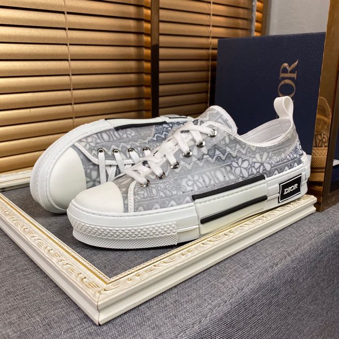 GLM - DIR B23 White and Black LOW-TOP SNEAKER