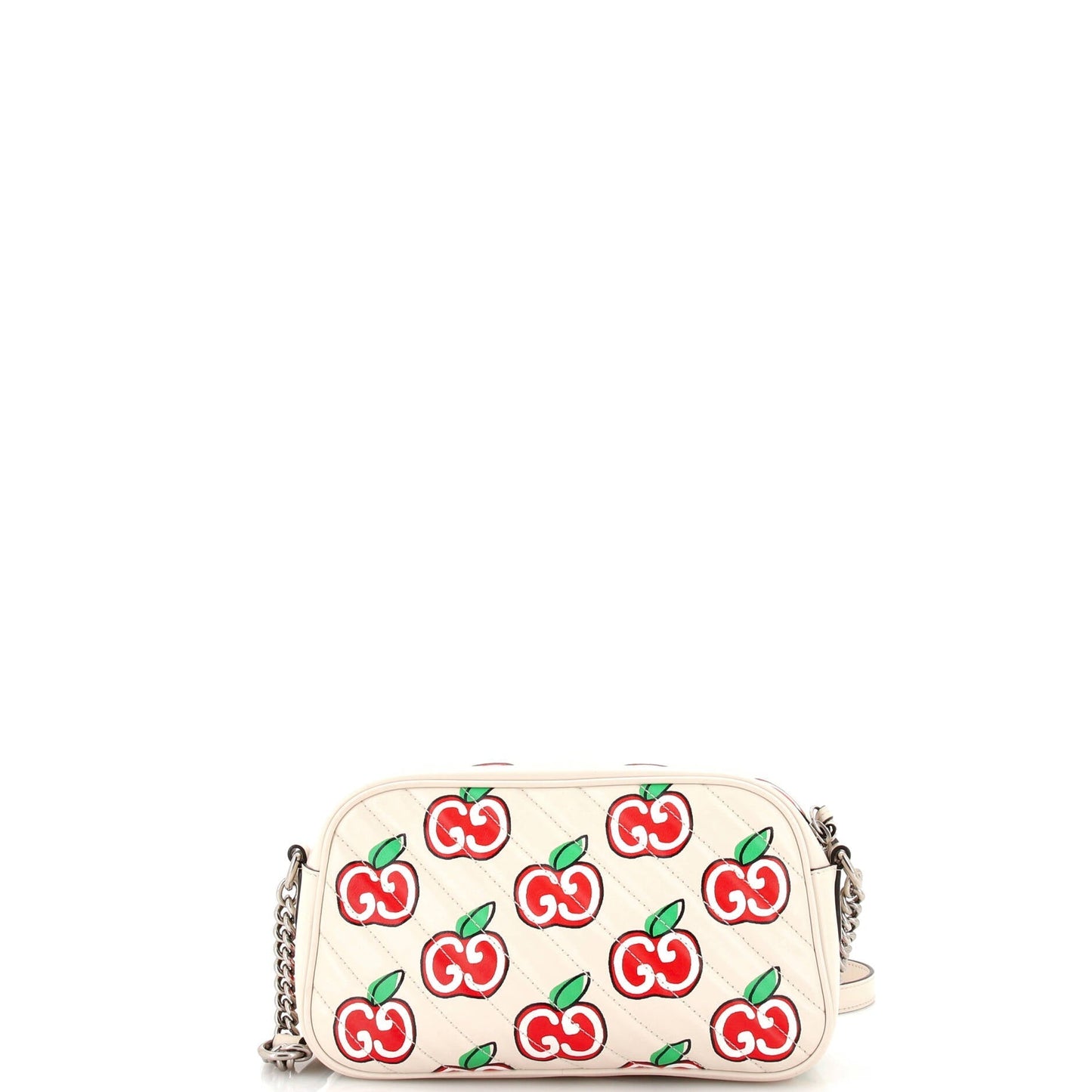 GG Marmont Shoulder Bag Printed Diagonal Quilted Leather Small
