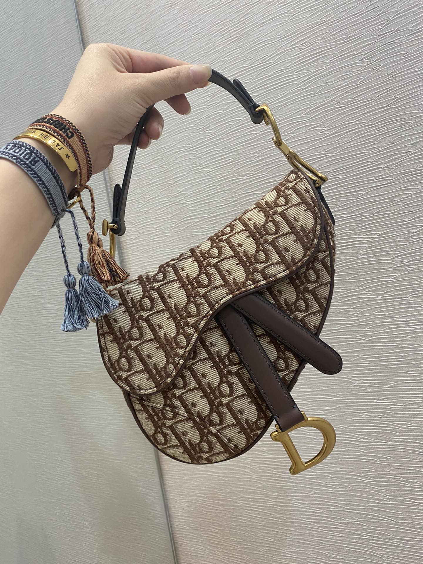 GLAMI Brown Mini Saddle Bag For Women 21cm/7in CD
