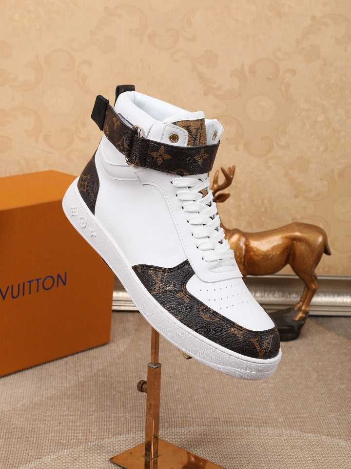 GLM - LUV Rivoli High White Brown Sneaker