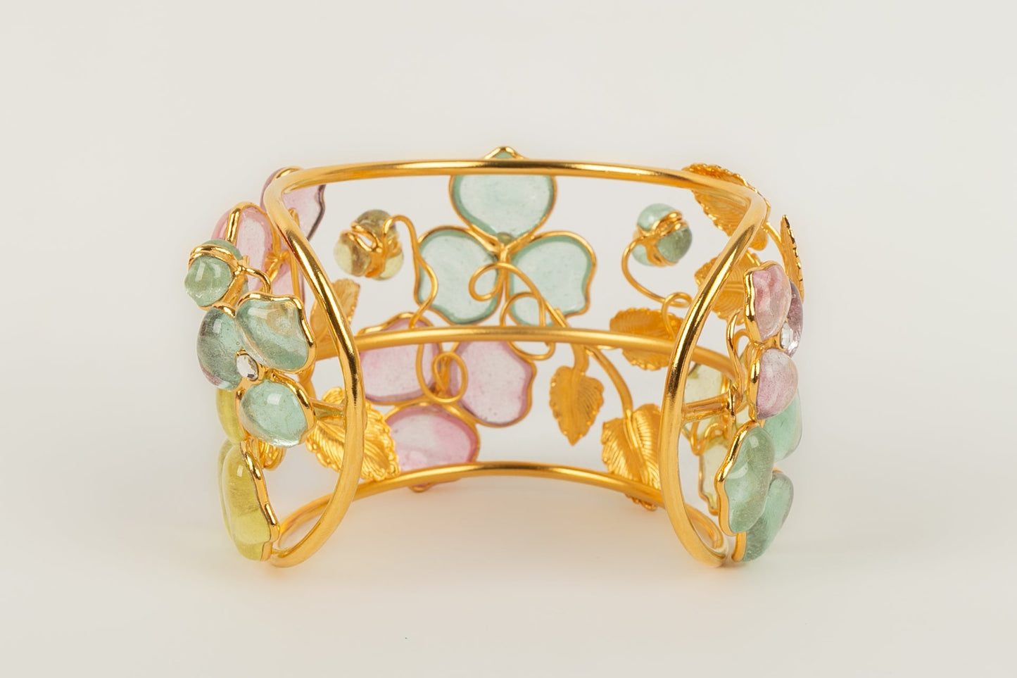 Bracelet manchette fleurs Augustine