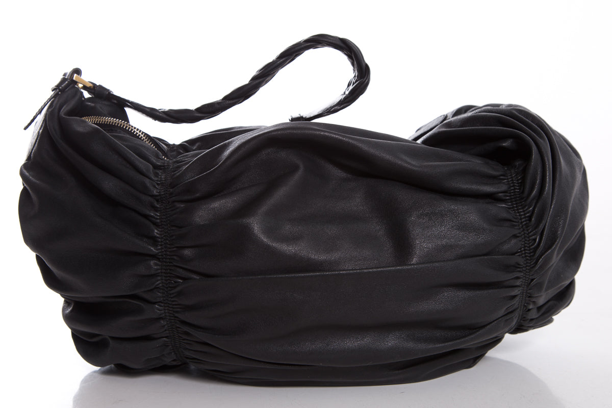 Bally Black Leather Hobo