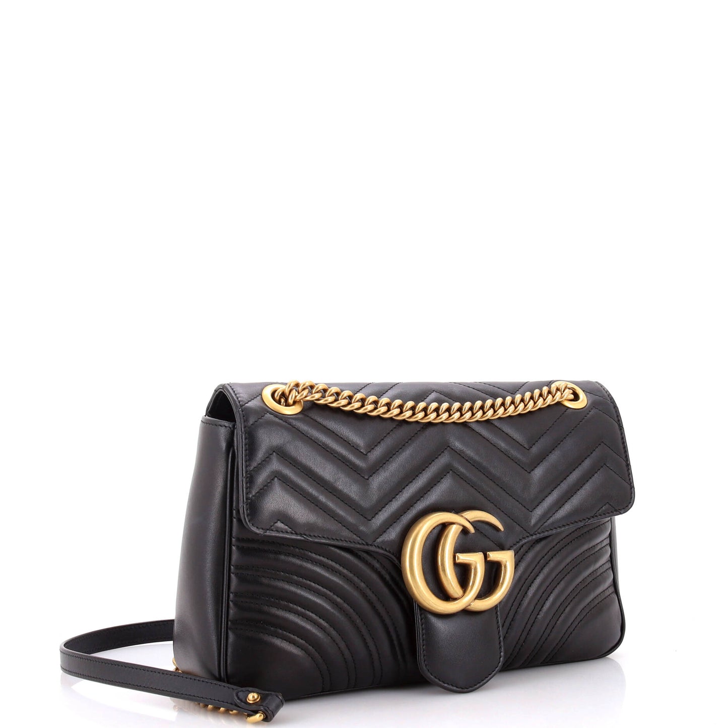 GG Marmont Flap Bag Matelasse Leather Medium
