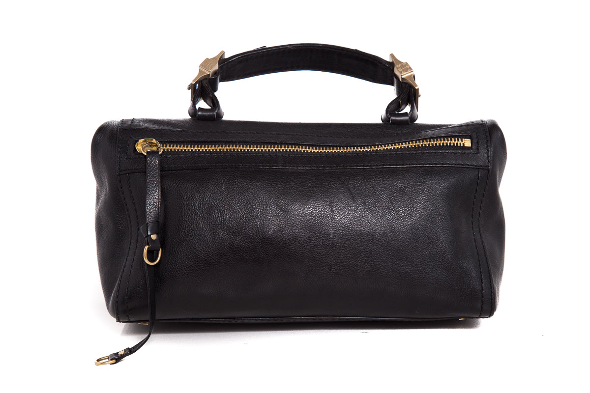 Givenchy Black Leather Buckle Handbag
