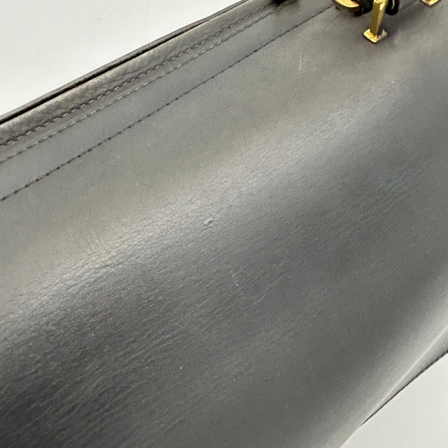 Celine Smooth Calfskin Suede Medium Trapeze Bag Dark Grey