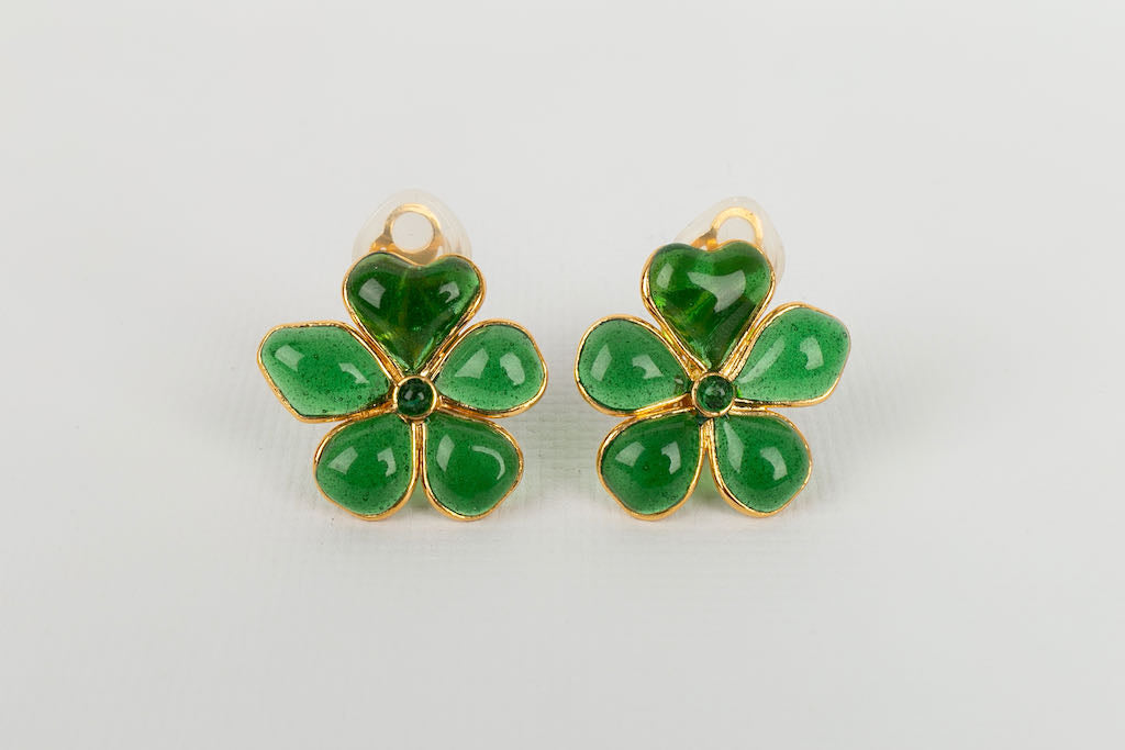 Boucles d'oreilles fleur Augustine