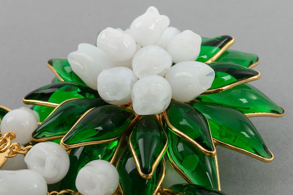 Broche pendentif muguet Augustine