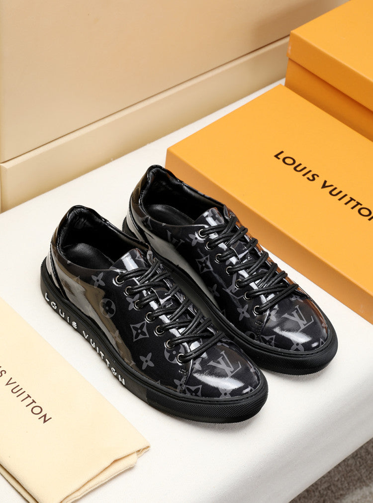 GLM - LUV Low GLMnogram Black Breathable Sneaker