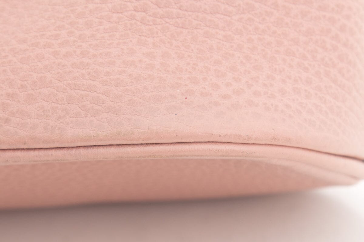 Gucci Pink Leather Mini Dome Handbag