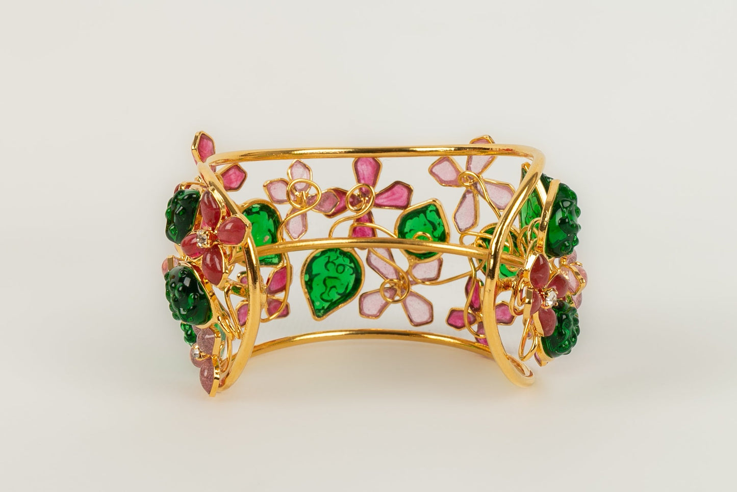 Bracelet manchette fleurs Augustine