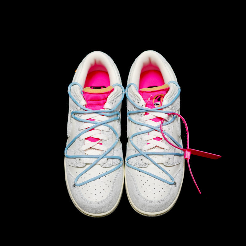 GLM - OW x Dunk (NO.38) light blue shoelace pink buckle