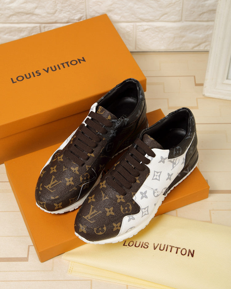 GLM - LUV GLMnogram Denim Brown And Gray Sneaker