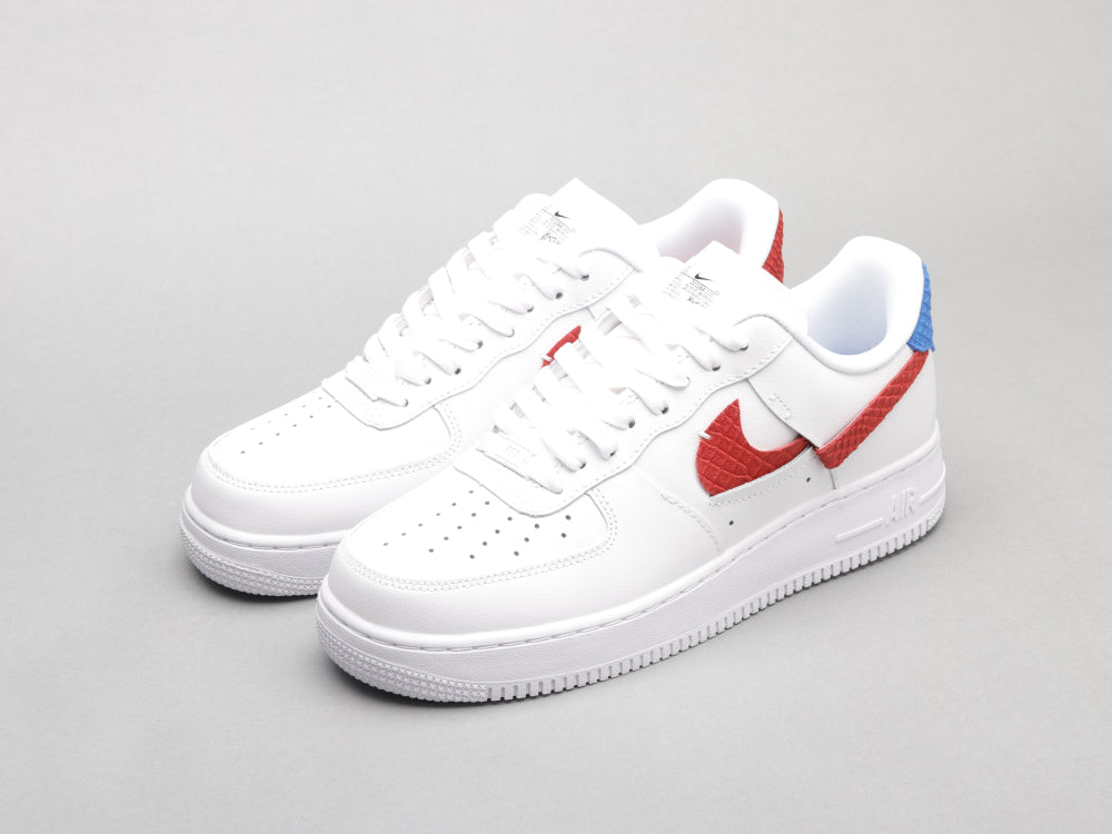 GLM - AF1 White red blue snake pattern
