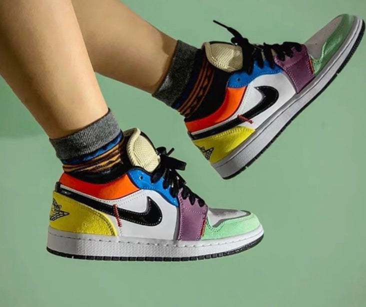 GLM - AJ1 rainbow stitching