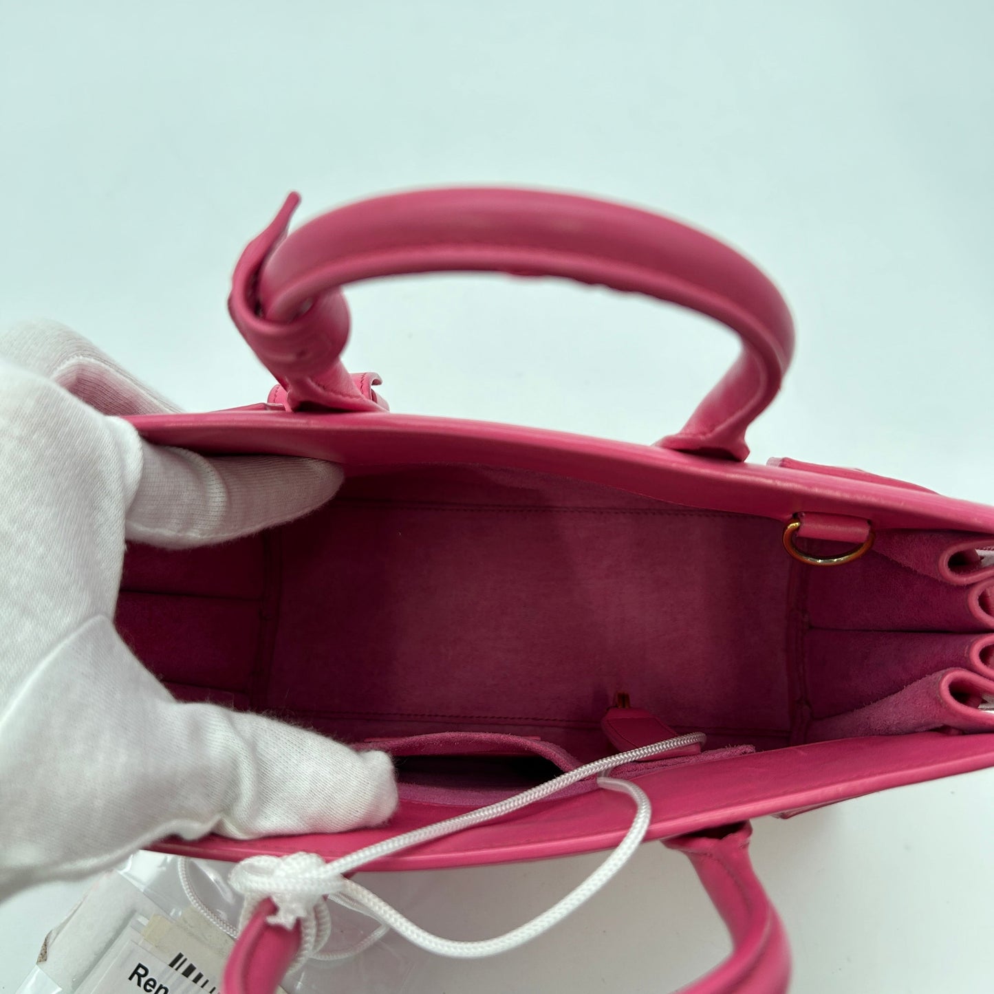 SAINT LAURENT Calfskin Nano Sac De Jour Bubblegum LA1084