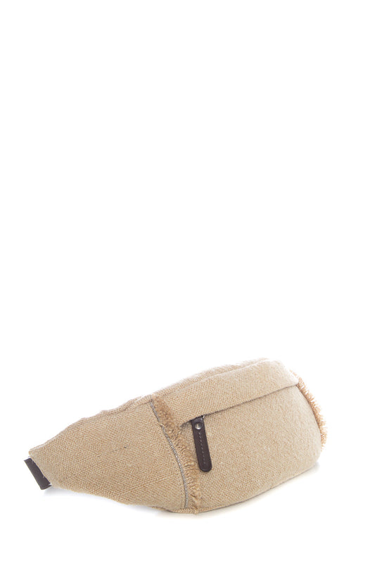 Brunello Cucinelli Tan Canvas waist bag