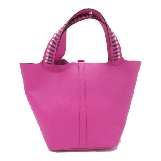 Hermes HERMES Picotin Lock MM Treasury Magnolia Tote Bag  Bag Leather  Epsom Pink Magnolia/ClÃƒÆ’Ã‚Â©/Blue Sapphire-L ÃƒÂ£Ã¢â€šÂ¬Ã‚ÂAncestralÃƒÂ£Ã¢â€šÂ¬Ã¢â‚¬Ëœ EI BRANDOFF