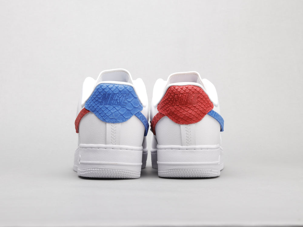 GLM - AF1 White red blue snake pattern