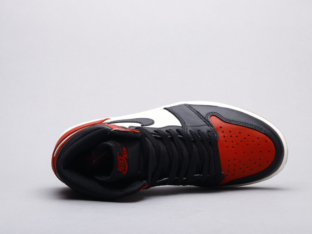 GLM - AJ1 black red toe