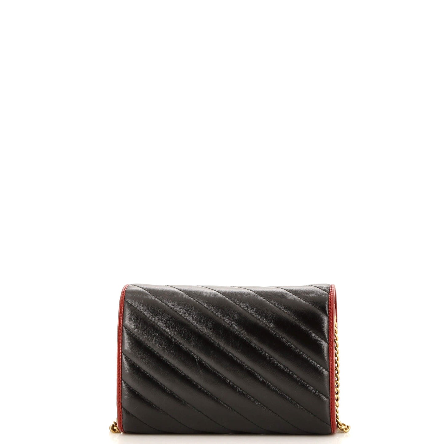 GG Marmont Chain Wallet Diagonal Quilted Leather Mini