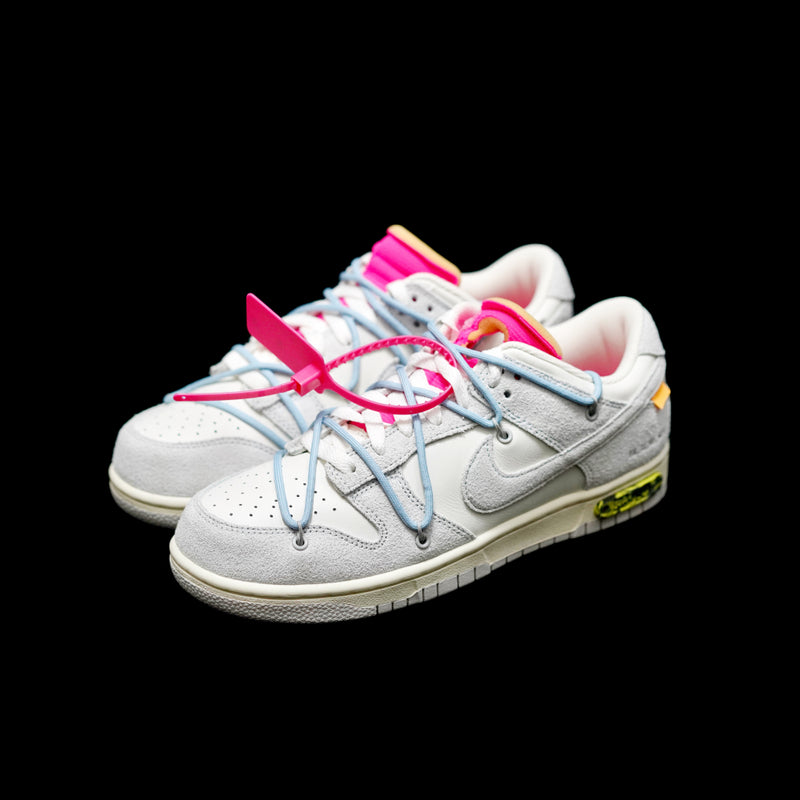 GLM - OW x Dunk (NO.38) light blue shoelace pink buckle