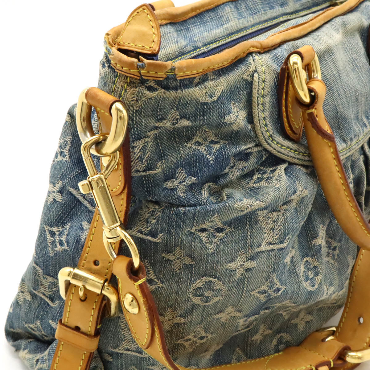 Louis Vuitton Monogram Denim Neo Cabby MM Tote Bag