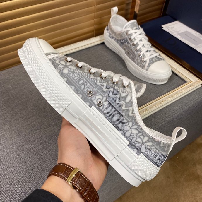 GLM - DIR B23 White and Black LOW-TOP SNEAKER