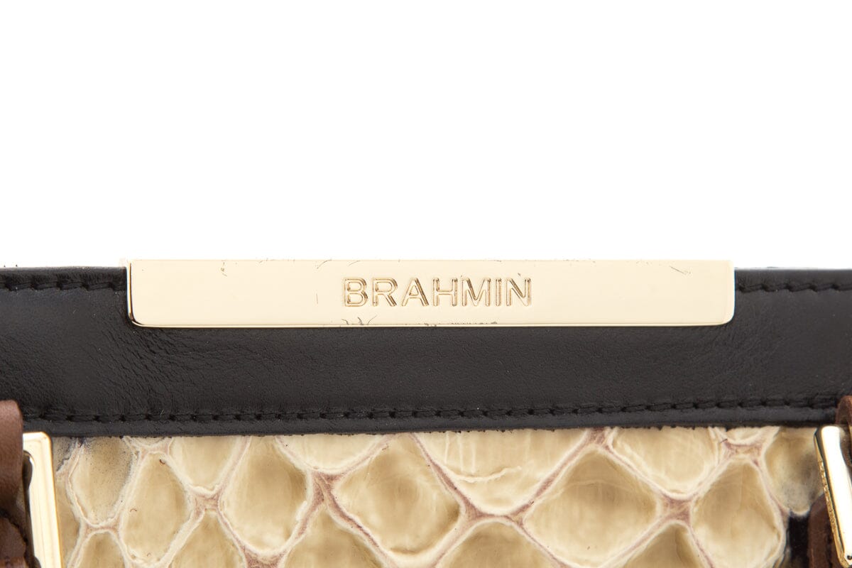 Brahmin Multi-Color Embossed Croc Handbag