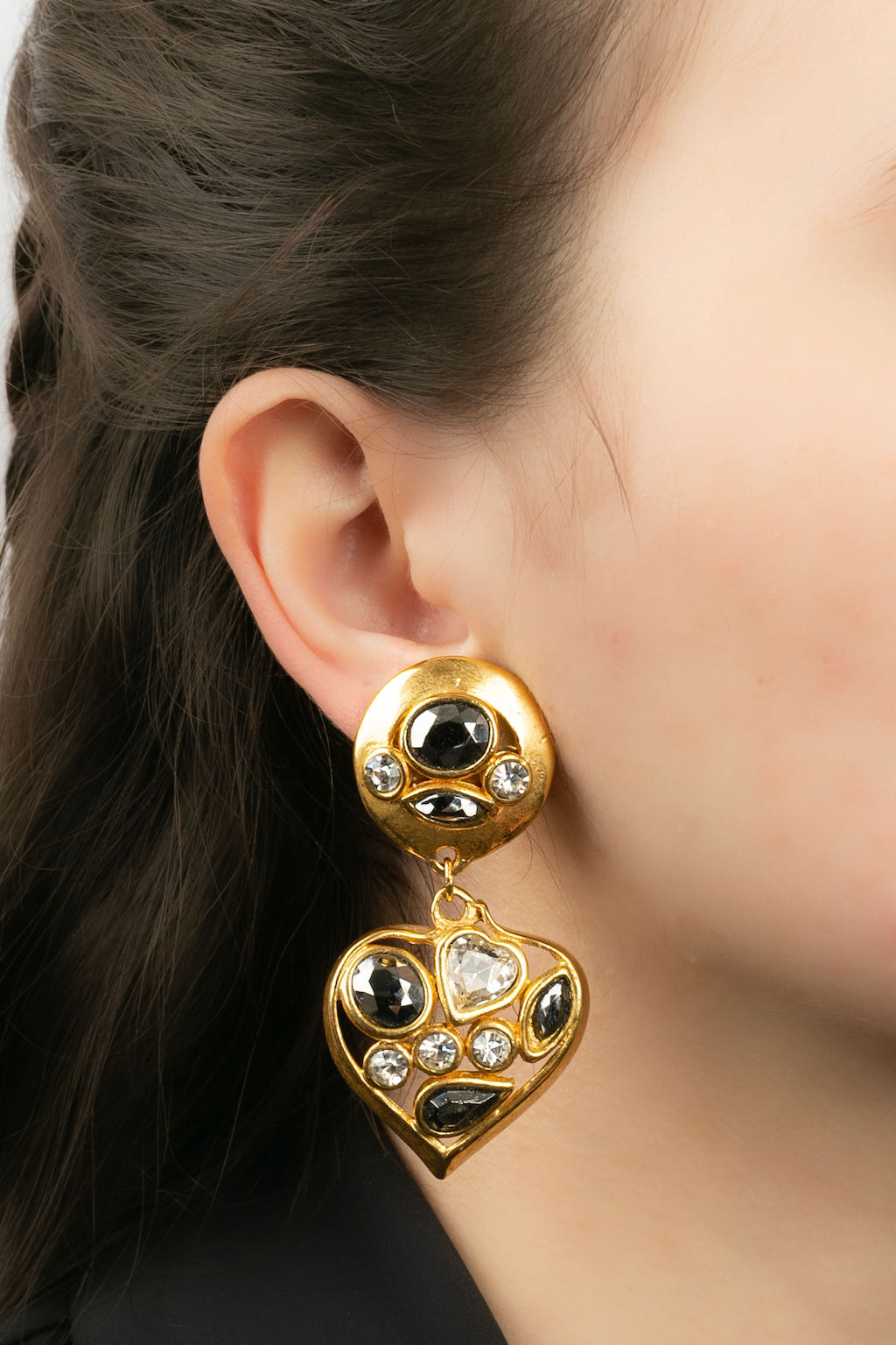 Boucles d'oreilles pavÃƒÆ’Ã‚Â©es de strass