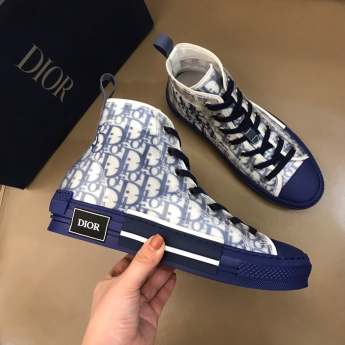 GLM - DIR B23 Blue HIGH-TOP SNEAKER