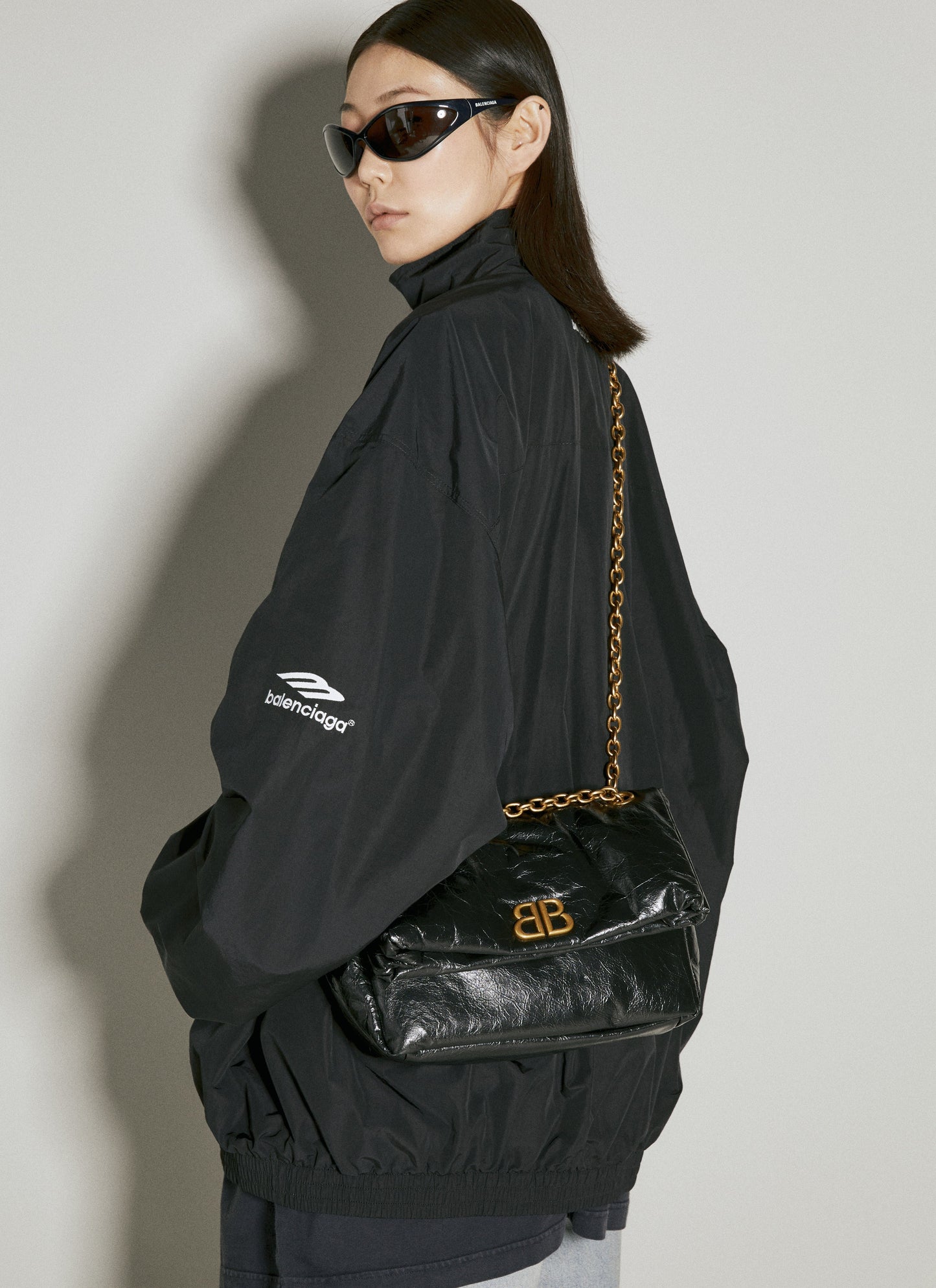 Balenciaga Women Monaco Small Chain Shoulder Bag