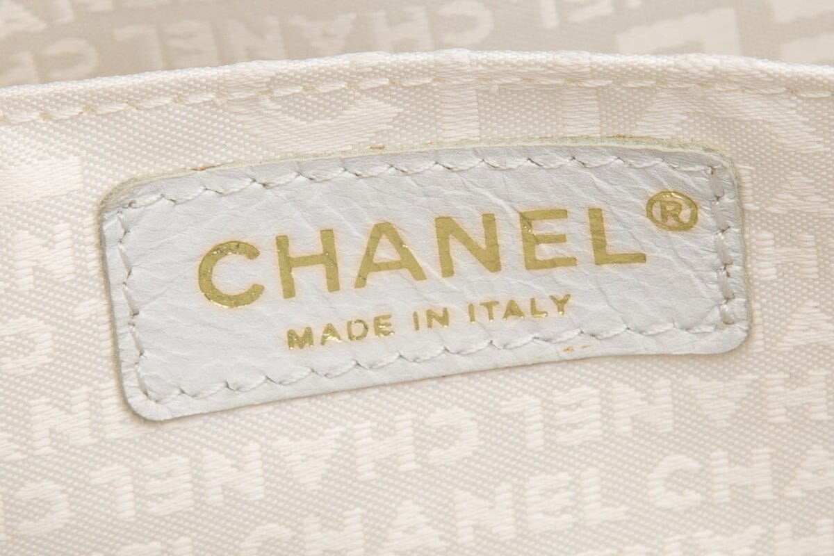 Chanel CC Canvas Black Quilt Large Tote