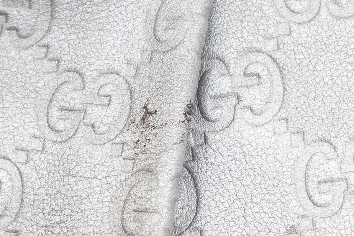 Gucci Silver Guccissima Hobo Handbag