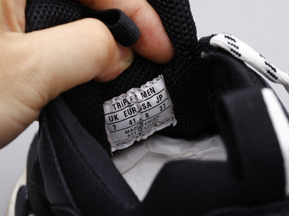 GLM - Bla Triple S Black and Red Sneaker