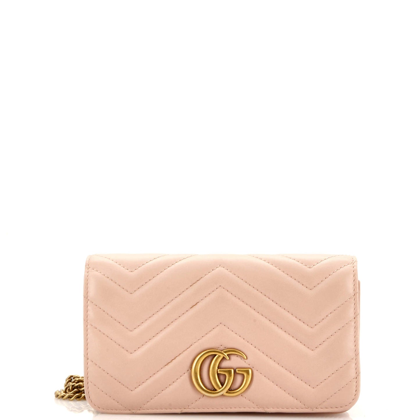 GG Marmont Chain Flap Bag Matelasse Leather Mini