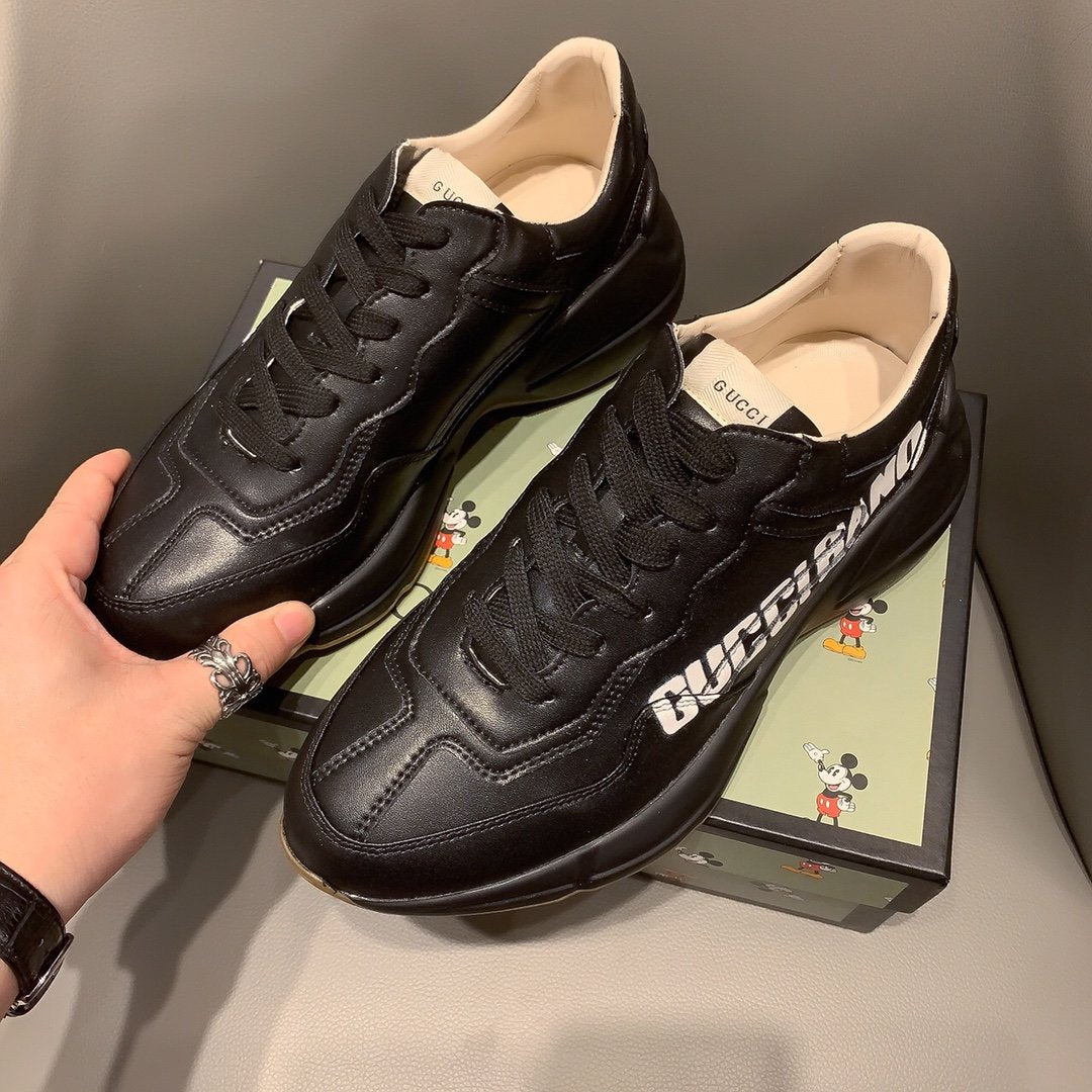 GLM-GCI  RHYTON VINTAGE TRAINER BAND BLACK SNEAKER 140