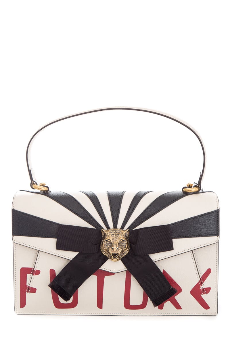 Gucci Cream Calfskin Osiride Future Top Handle Handbag