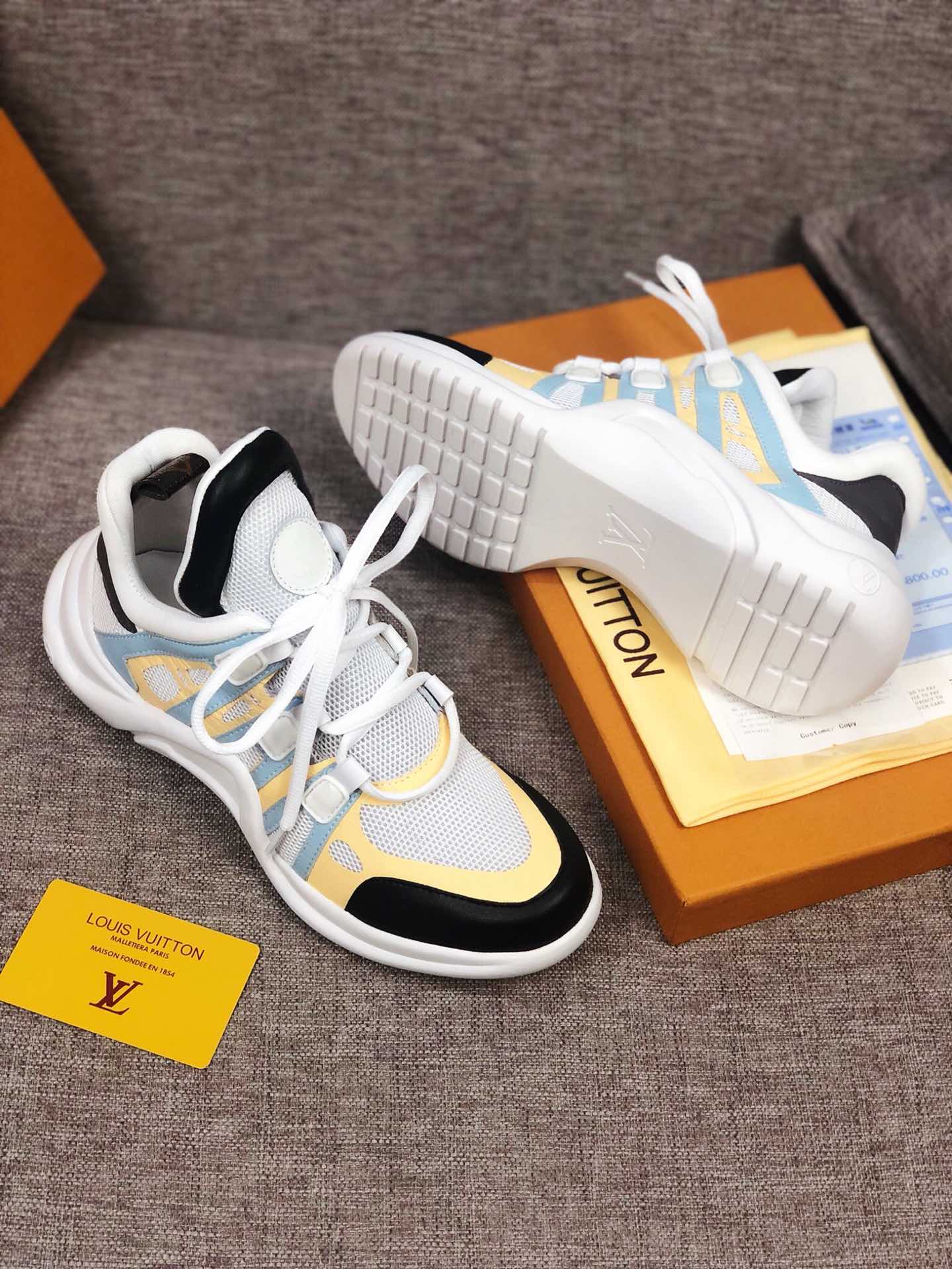 GLM - LUV Archlight Black White Yellow Sneaker