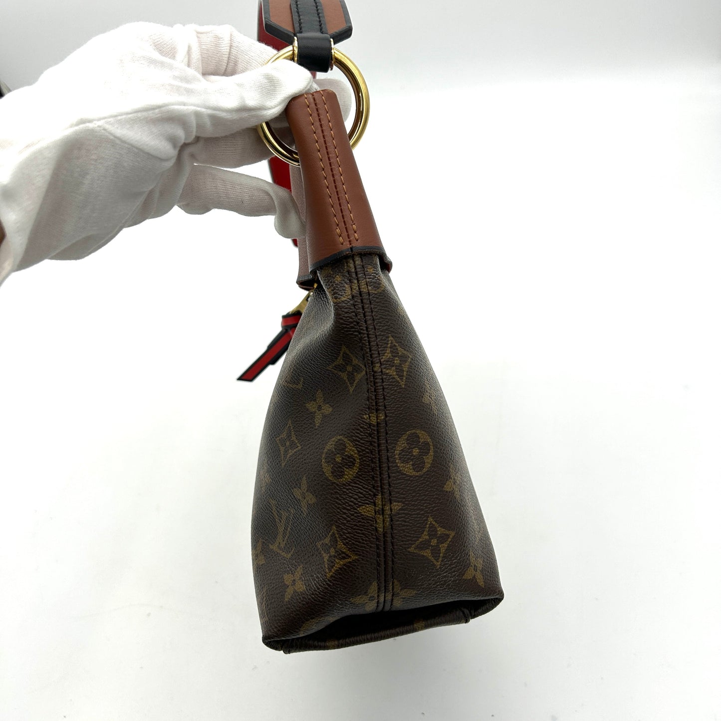 Louis Vuitton Monogram Tuileries Besace Caramel Rouge LA20228