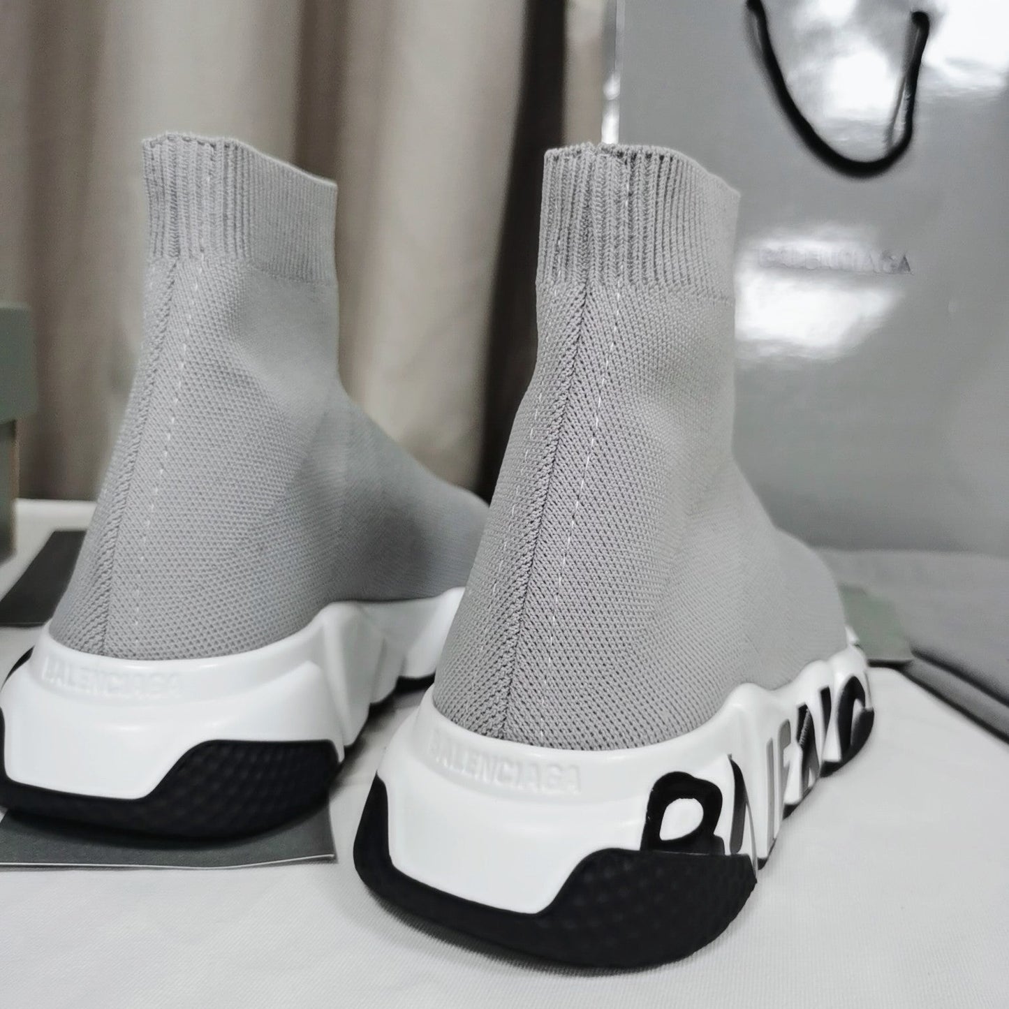 GLM - Bla Speed Print Stretch Knit Sneakers
